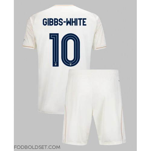 Nottingham Forest Morgan Gibbs-White #10 Udebane Trøje Børn 2025-26 Kortærmet (+ Korte bukser)
